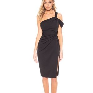 Katie May Chic AF black midi dress